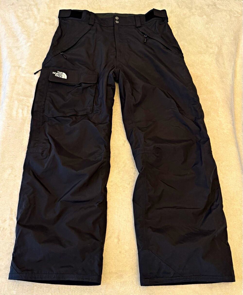 The North Face HyVent Men's Black Snow Pants L Regular Waterproof Pockets